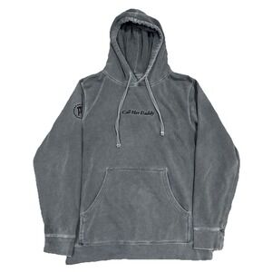 Call Her Daddy Hoodie Barstool Sports Pullover Sweatshirt Gray Stitch Sz Small